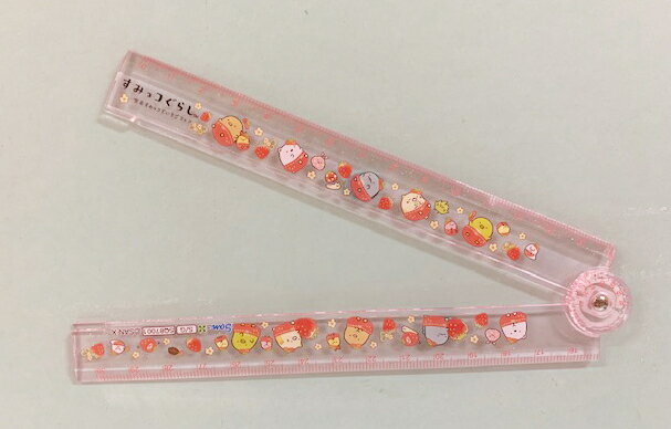 【震撼精品百貨】角落生物 Sumikko Gurashi SAN-X 摺疊尺(30公分)-粉草莓*75358 震撼日式精品百貨