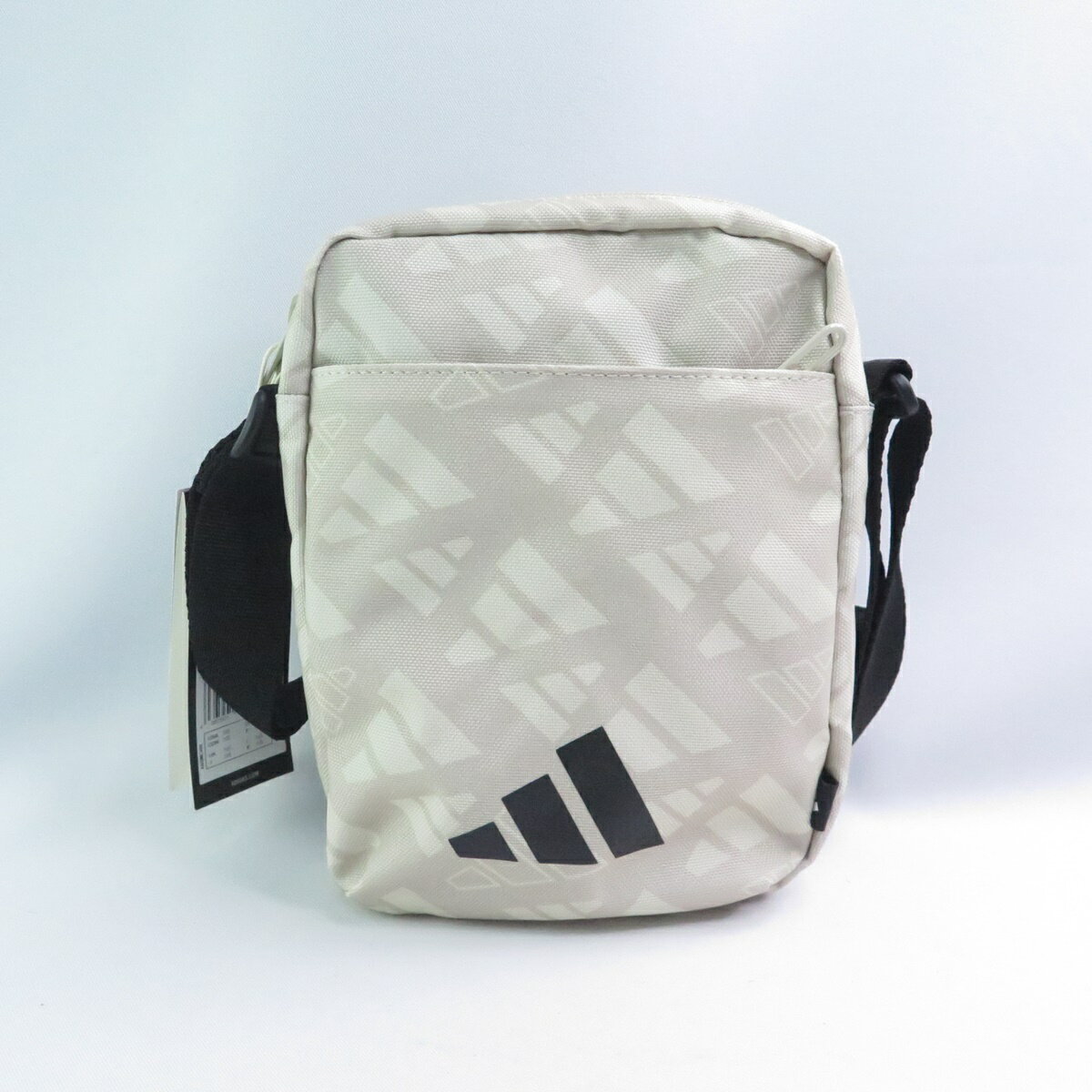 ADIDAS JG5871 側揹包 LIN ORG MONO 斜揹包 裝備包 米灰【iSport愛運動】