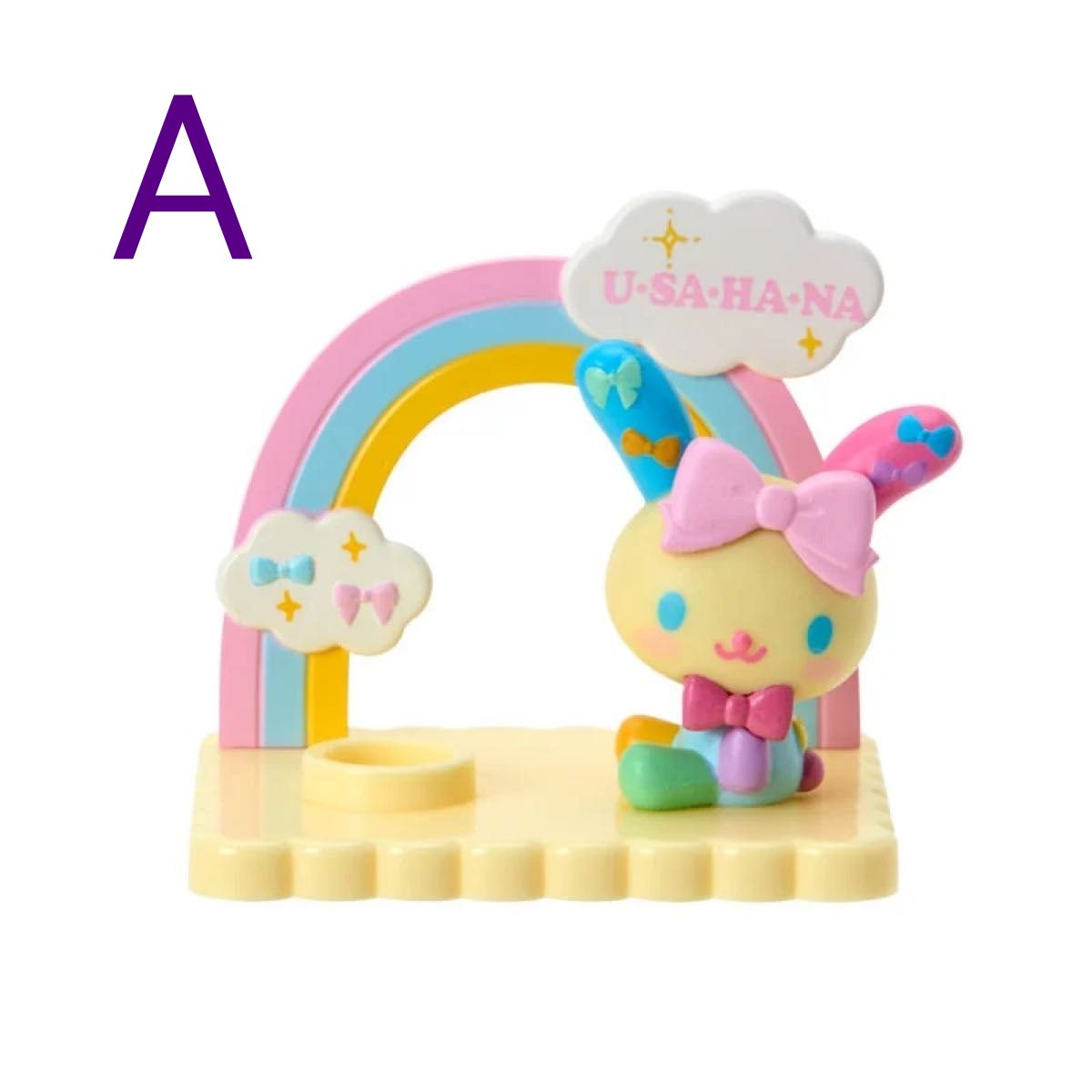 asdfkitty*花小兔 華麗緞帶 造型玩偶擺飾-筆架(A)-辦公室文具用品-也可當擺飾.裝飾品-日本正版