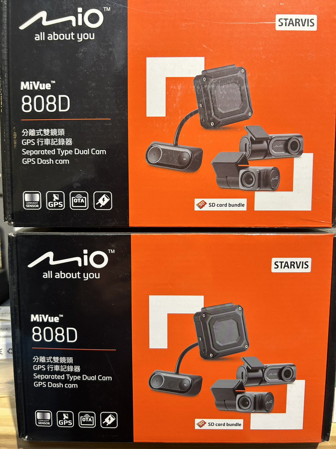 【現貨#出清#】Mio MiVue 808D(A50+T35) 隱藏分離式-雙鏡頭星光級 GPS行車記錄器(內含32G)