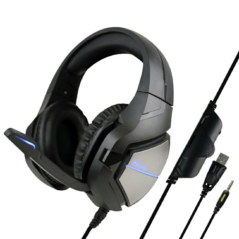【超取免運】頭戴式專業耳機麥克風 LED頭戴式電競耳機 電腦耳麥 耳罩式耳機 全罩式耳機