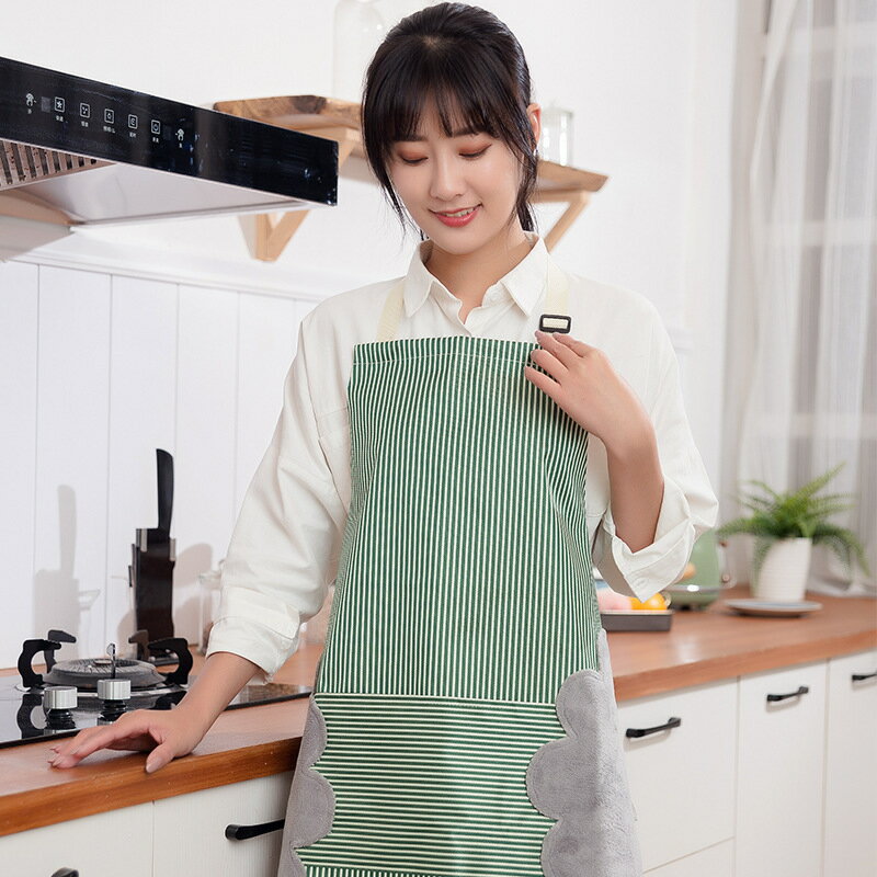 圍裙家用廚房防水防油男女工作服布罩衣烘焙日式棉麻做飯圍腰夏季