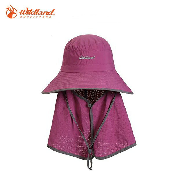 《台南悠活運動家》WildLand 荒野 W1028-60 深芋紫 中性抗UV多功能遮陽帽