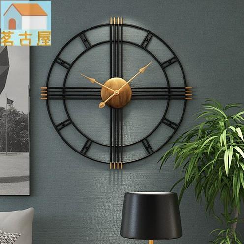 創意仿古個性簡約時鐘 簡約造型掛鐘 創意掛鐘 藝術鐘表 客廳北歐時鐘 靜音現代掛鐘 時尚裝飾輕奢墻壁掛表