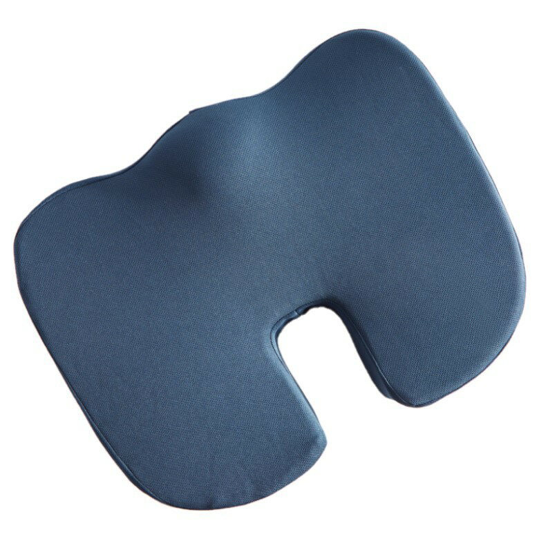 立體記憶棉坐墊-透氣凝膠款(藍色) [大買家]