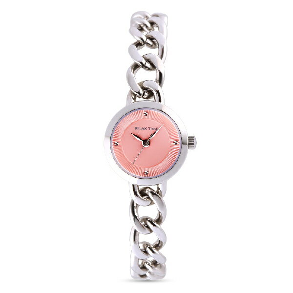 Relax Time RT-109-1-01 手鍊風格女錶 粉 24mm｜樂天全館特惠中★指定刷卡回饋10%