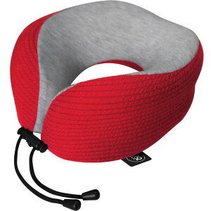 《DQ&CO》舒適U型護頸記憶枕(條紋紅) | 午睡枕 飛機枕 旅行枕 護頸枕 U行枕
