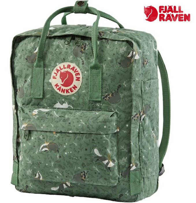 Fjallraven 小狐狸 Kanken Art 瑞典書包/空肯包 藝術家特別版 23610 976  寓言綠