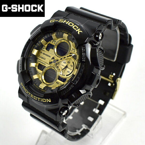 G-SHOCK 黑金搶眼配色雙顯電子【NECG28】