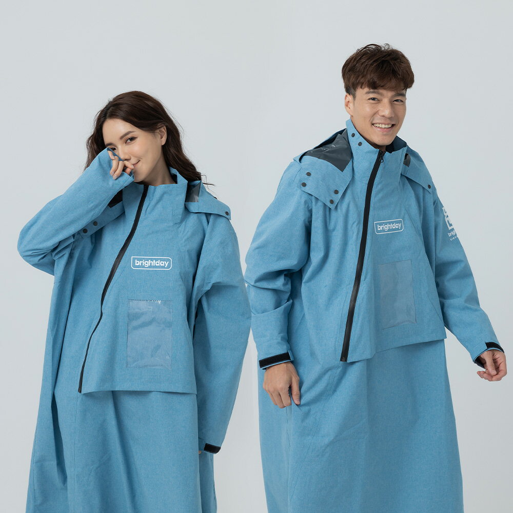 【奧德蒙直營】ACE半斜開雙拉鍊防水透氣連身式雨衣-outperform 0