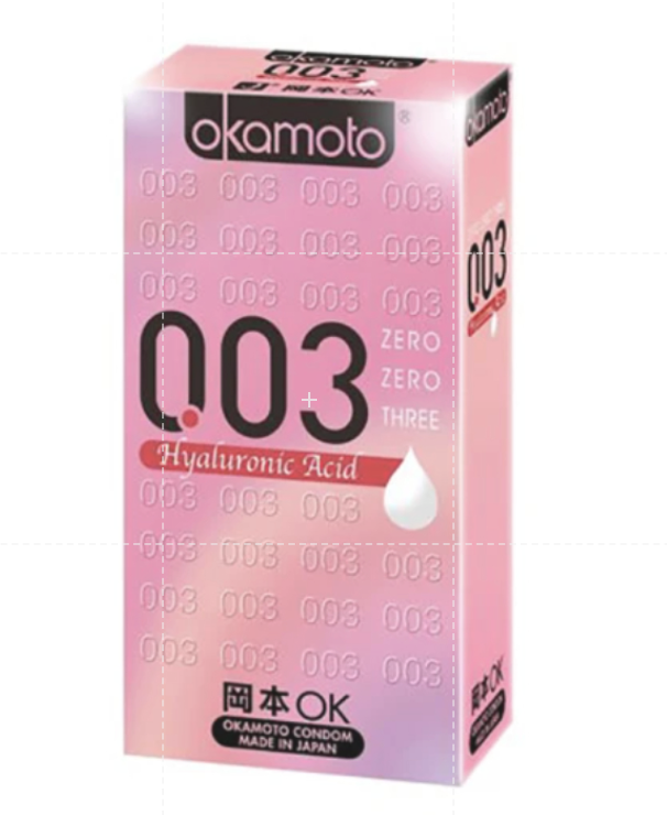 岡本003 玻尿酸衛生套 10入
