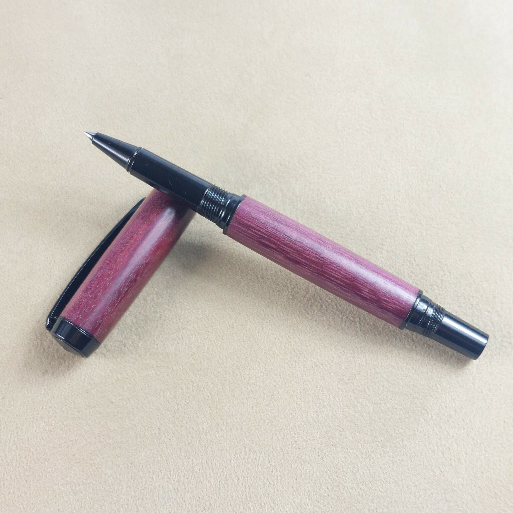 紫心木鋼珠筆 #KOBE手工筆 #手工筆 #手工鋼珠筆