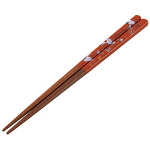 真愛日本 史努比 SNOOPY 塔克橘 天然木漆器箸筷子 21cm 筷子 木筷 髮簪 禮物