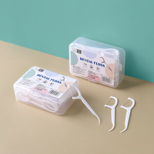 3盒裝 高拉力單獨裝牙線棒盒裝50支便攜隨身剔牙線家庭裝超細
