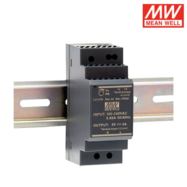 MW明緯 交流/直流 HDR系列 HDR-30 軌道式電源供應器 30W 軌道變壓器 工程用 工業用 鋁軌用