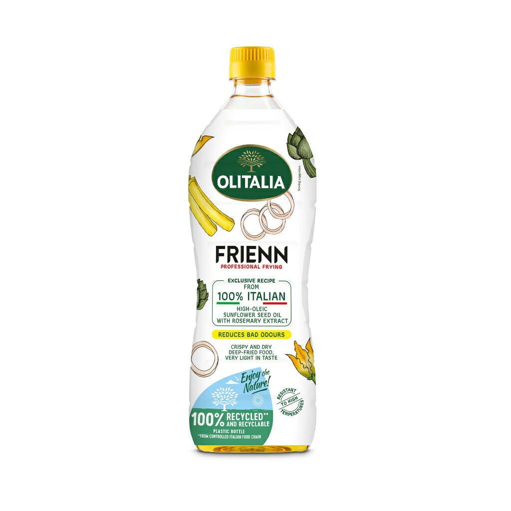 奧莉塔高溫專用葵花油1公升/塑膠瓶 義大利、OLITALIA奧利塔橄欖油 憨吉小舖