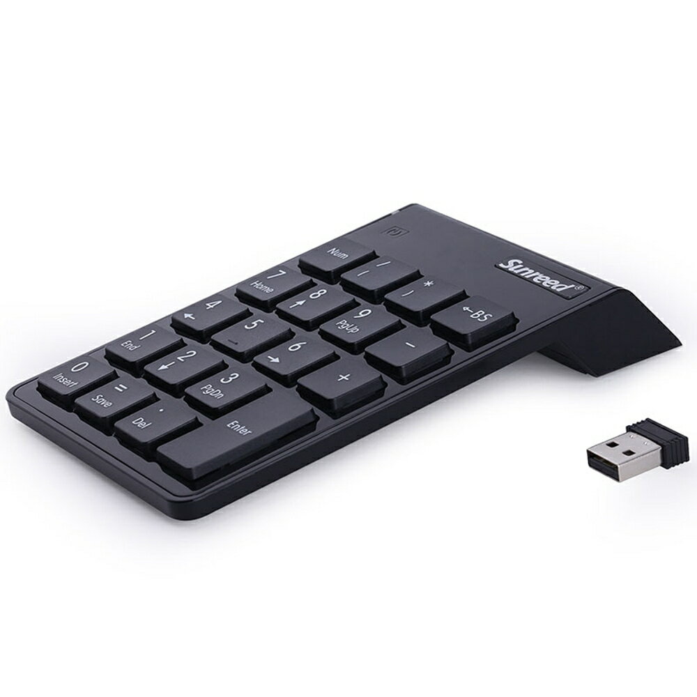 Sunreed 2.4G筆記本無線數字小鍵盤免切換USB財務 都市時尚