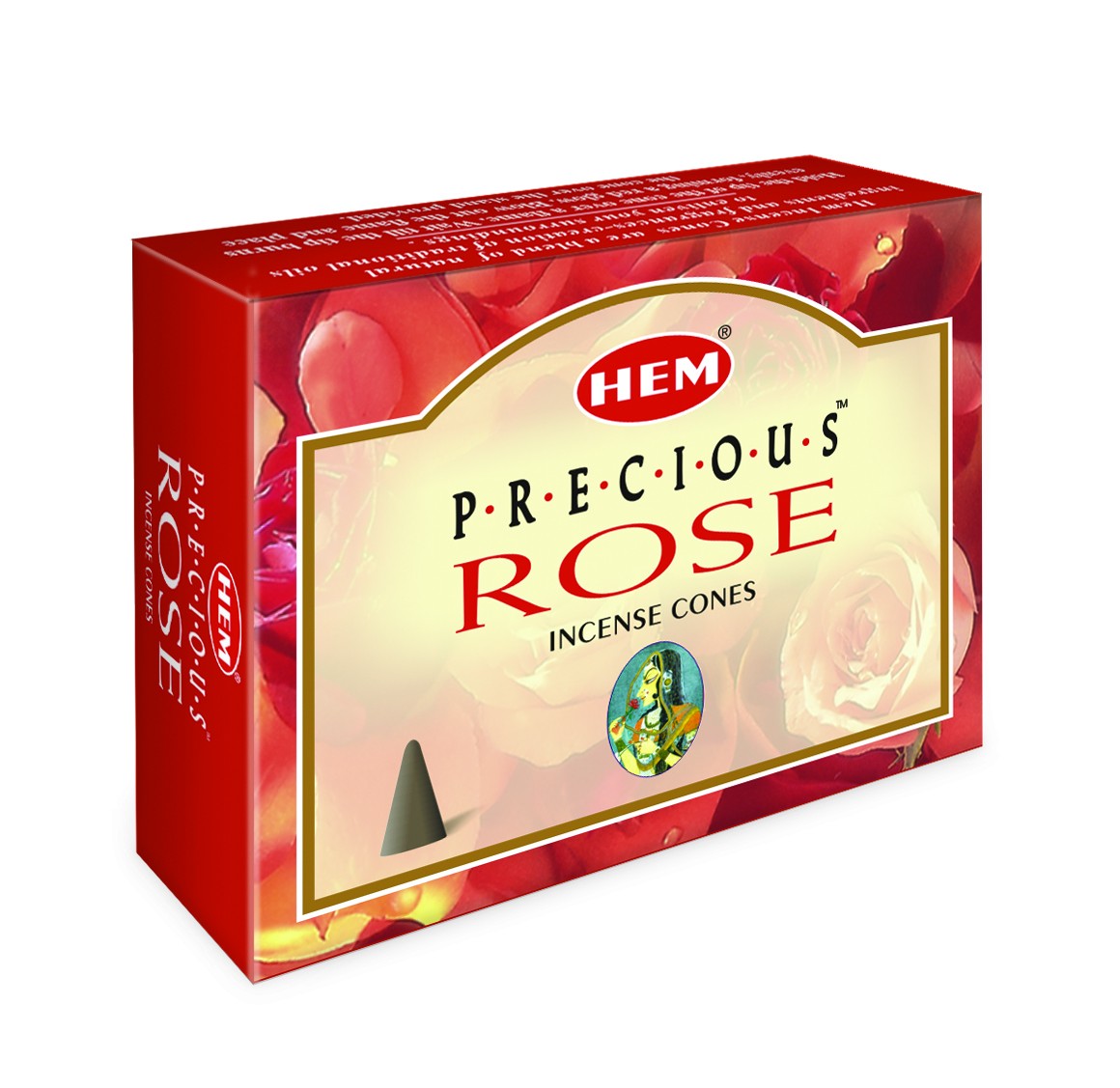 [綺異館] 印度香 玫瑰花塔香 10入 /盒 舒緩香 HEM p. rose cone