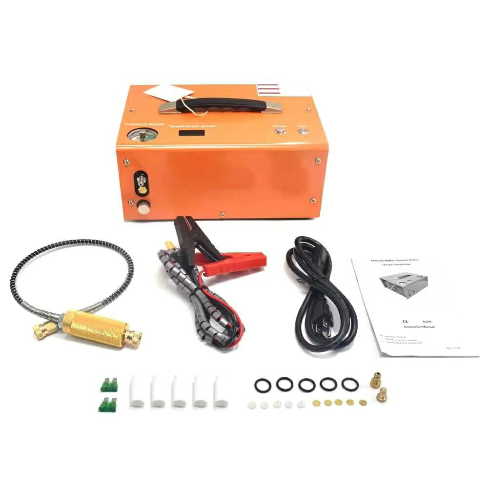 【可開發票】限時下殺 12伏車載高壓打氣泵30mpa110v高壓打氣機充氣泵30mpa高壓打氣筒40mpa 1