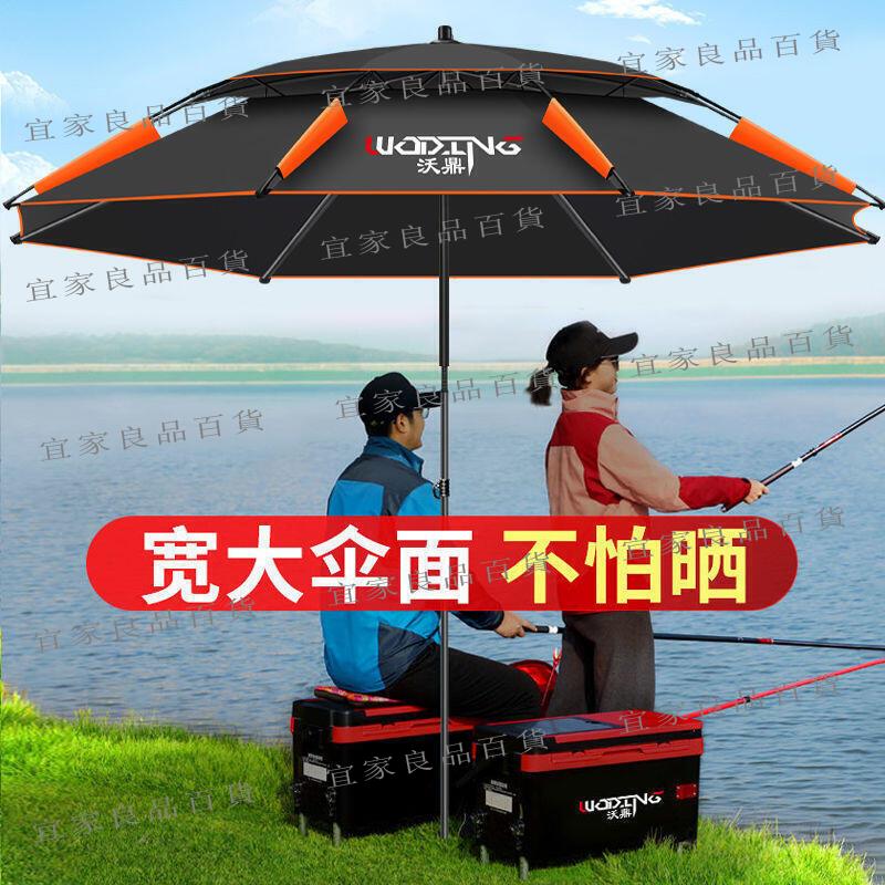 【宜家良品百貨】公司貨大號戶外遮陽傘 露營傘 沙灘傘 擺攤傘 釣魚傘 戶外便攜釣魚雨傘 新款堅固耐用防雨傘 三折防曬加厚遮陽傘