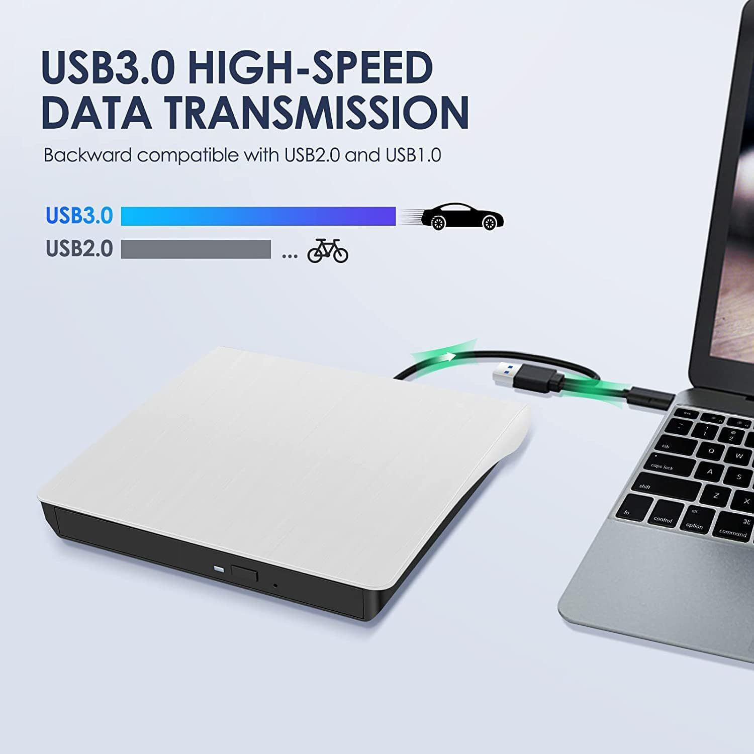 usb3.0外接dvd光驅外接電腦筆記本光盤刻錄機typec移動光碟機播放器【宜家良品百貨】