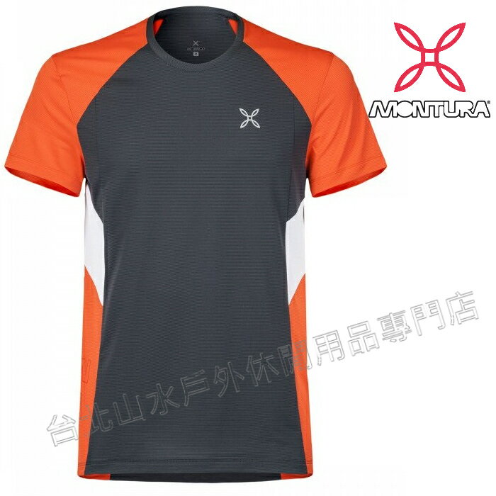 零碼特價 MONTURA 排汗衣/運動上衣/快乾圓領短袖 OUTDOOR PERFORM 2 男款 MTTGN53X 9365 灰橘
