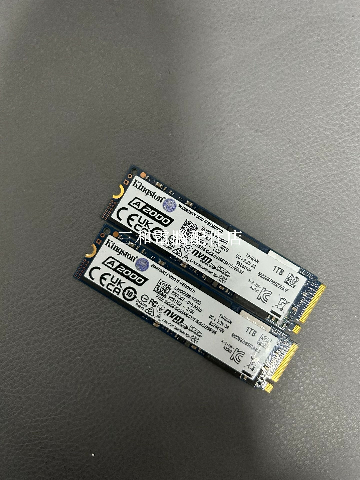 金士頓 A2000 1T M 2介面 NVMe 實物拍攝 保90健康度 拆機固態硬碟
