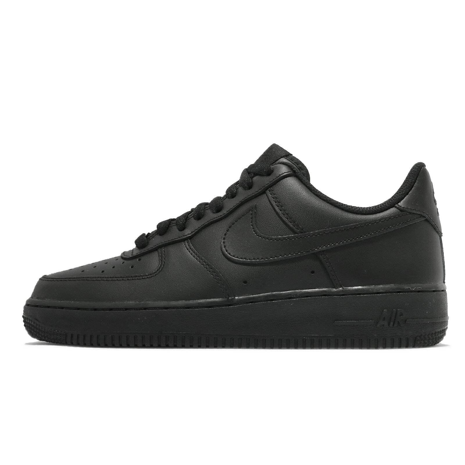 Nike 休閒鞋 Air Force 1 07 男鞋 女鞋 經典 AF1 皮革 全黑 黑 CW2288-001
