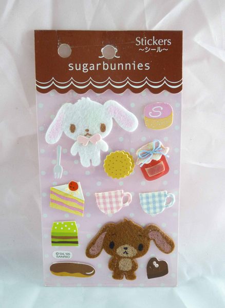 【震撼精品百貨】Sugarbunnies 蜜糖邦尼 造型貼紙 不織布 震撼日式精品百貨