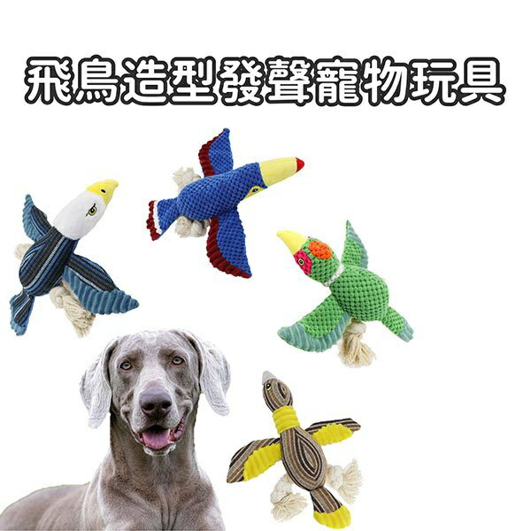 『台灣x現貨秒出』飛鳥造型寵物發聲玩具 犬玩具 狗狗玩