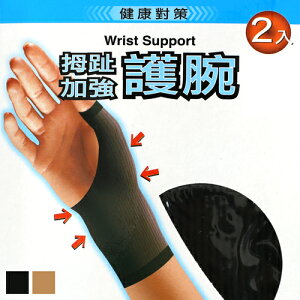 【衣襪酷】拇指加強 護腕 2入 健康對策 台灣製 蒂巴蕾