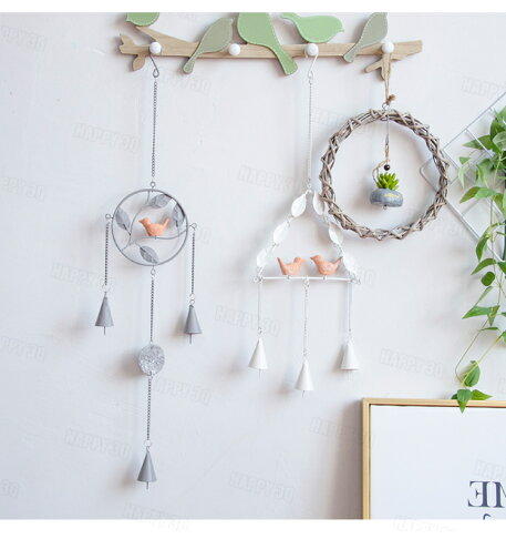 夢幻鐵藝精緻日系風格小清新夏天夏日必備清涼感舒適防盜體醒風鈴 圓灰 圓白 三角灰 三角白 a5972 Happy Happy直營店 夢幻鐵藝精緻日系風格小清新夏天夏日必備清涼感舒適防盜體醒風鈴 圓灰 圓白 三角灰 三角白 a5972 Happy Happy直營店