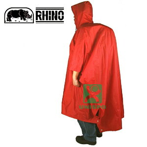 《台南悠活運動家》Rhino 犀牛 S-2 三合一 雪巴登山斗篷 地布 外帳 三合一 橘色 戶外披風雨衣/戶外機能雨衣