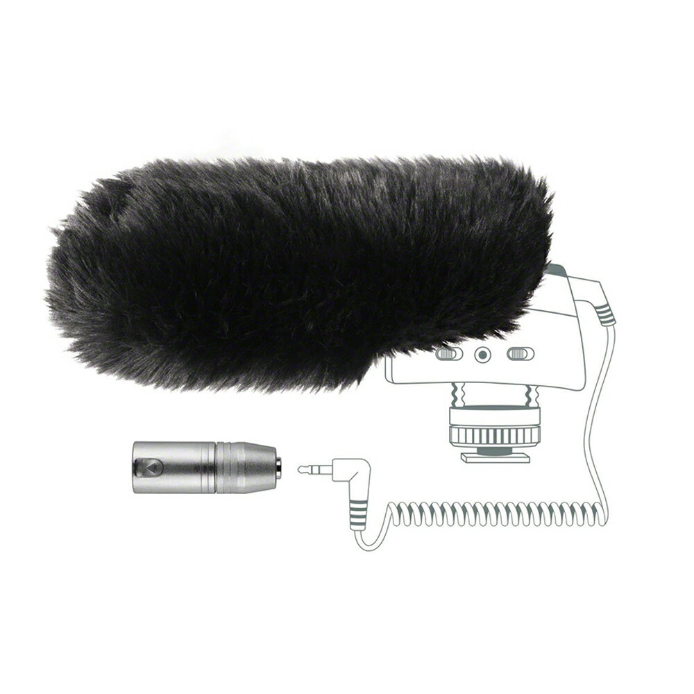 限時★.. 【Sennheiser】德國 聲海 MZW 400 專用防風毛套 + XLR轉接頭 配件套組 For MKE 400 短槍型麥克風 正成公司貨【夏日限時 全館點數5倍送】