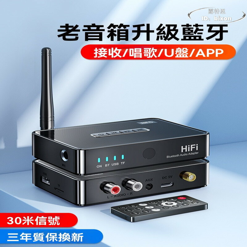 【免運】接收器 音響專用5.4老式音箱 功放機 改裝模組無線音頻適配器