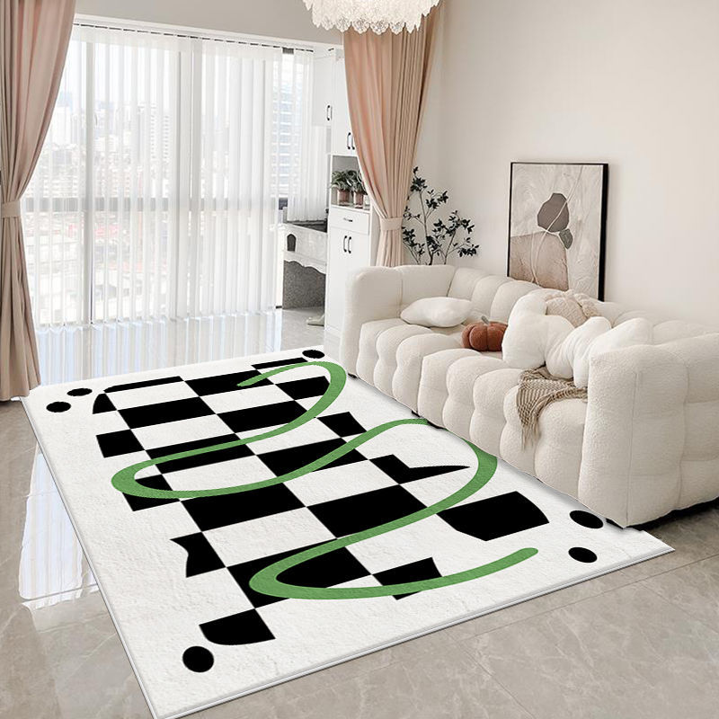 仿羊絨地毯客廳沙發茶幾墊輕奢極簡滿鋪北歐臥室ins風床邊毯定制