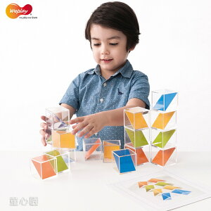 【Weplay】 童心園 藏寶積木 透明積木 變化與對稱 建構