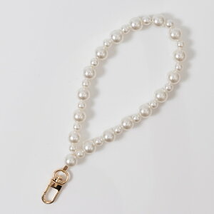 【ekax】復古珍珠背帶(總長：120cm) 手腕繩(總長：20cm)