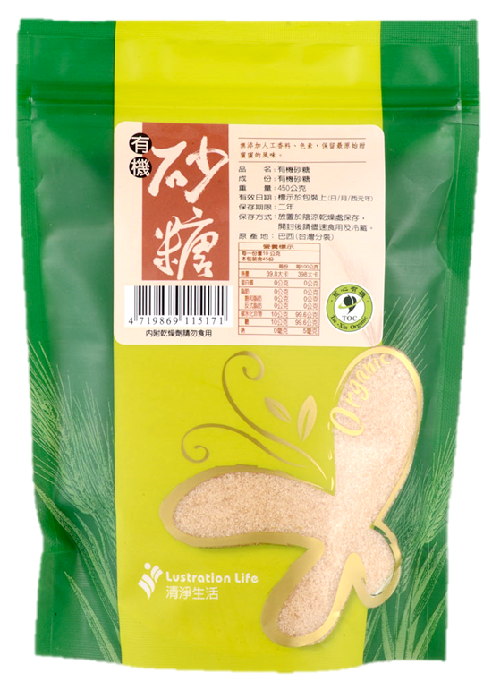 有機砂糖(400g/包)【清淨生活】★無人工香料★無色素★