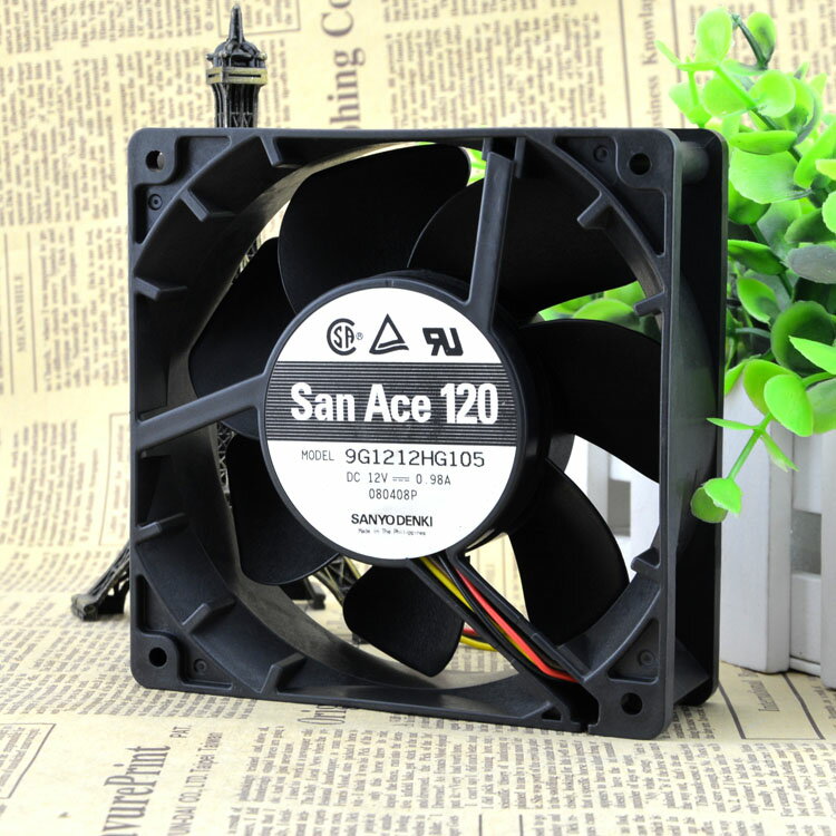 SANYO San Ace 120 12cm 9G1212HG105 12v 0.98A 4線 IBM風扇