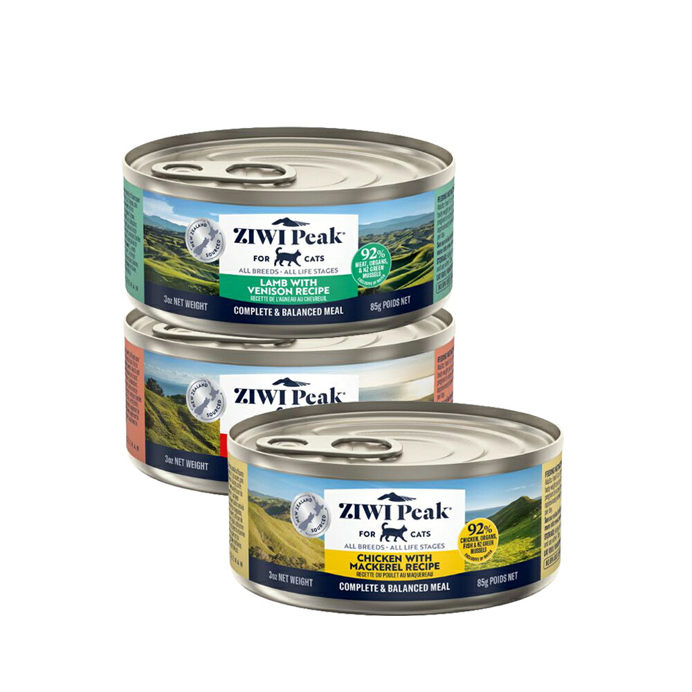 【SofyDOG】ZIWI巔峰  三口味混搭 85克 24件組  鮮肉貓主食罐 雙肉系列 貓罐 肉泥 無膠【APP下單天天10%點數回饋】 1