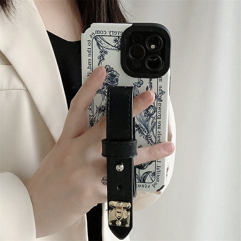 oppo手機殼/oppo保護套 復古文藝個性手腕帶oppo reno7pro手機殼reno6/5k全包r17矽膠r15防摔a93/a55/a72創意k9潮牌reno4/3網紅k5/k3【CM18229】