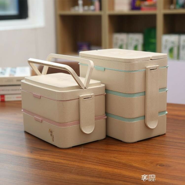 微波爐加熱飯盒專用日式長方形分格便當盒上班族送餐具套裝