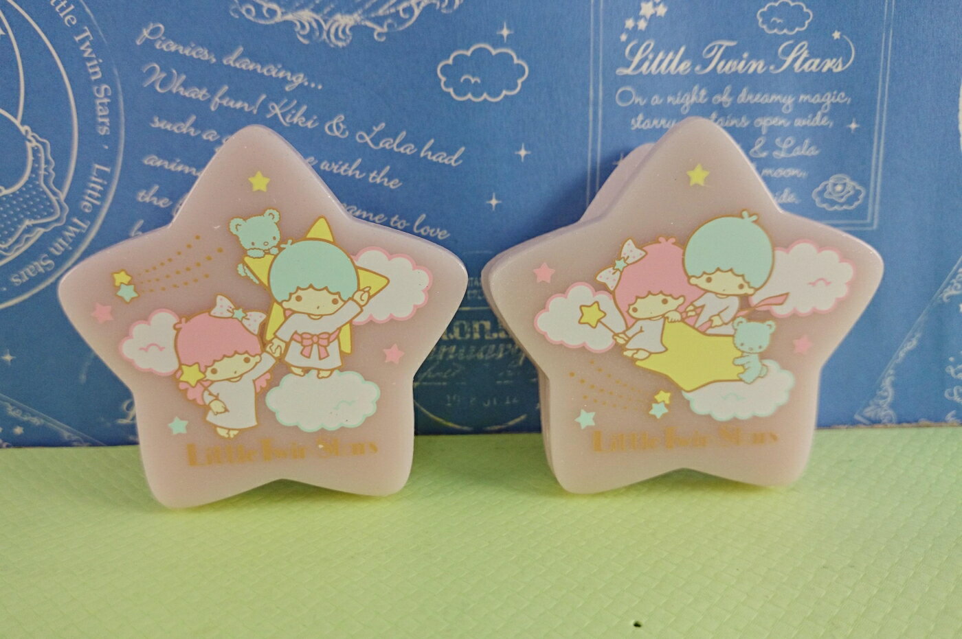 【震撼精品百貨】Little Twin Stars KiKi&LaLa 雙子星小天使 夾子 星星造型 2入 震撼日式精品百貨