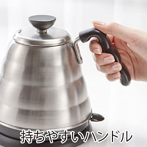 【日本代購-現貨】HARIO 哈里歐 V60 細口電熱壼 V60 EVKB-80HSV-15 銀色