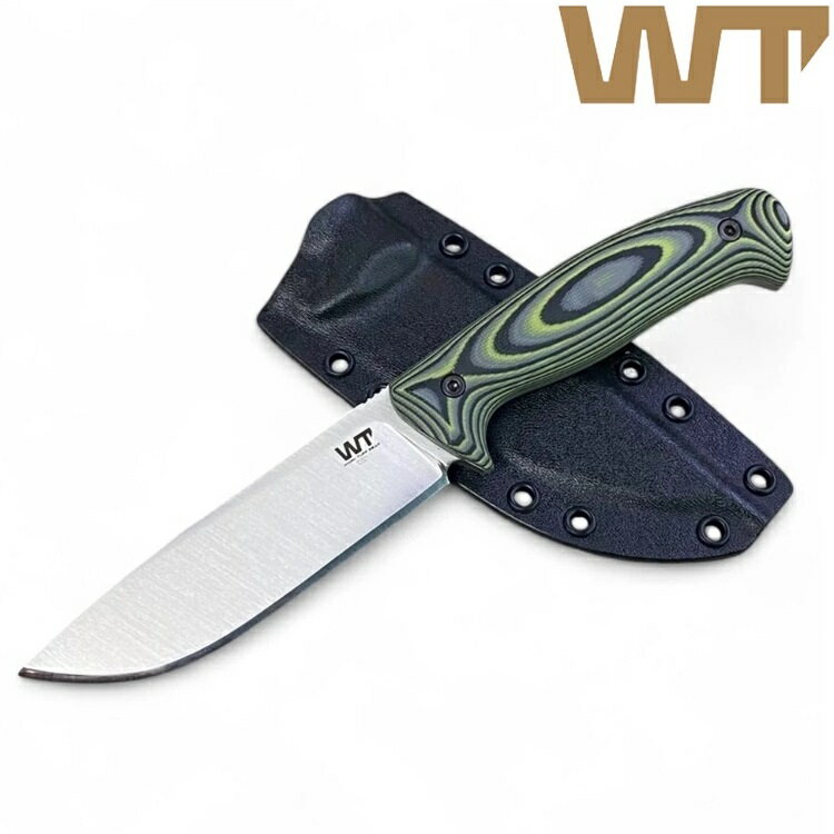 Work Tuff Stove WTG Red Wolf 紅狼 多功能小獵刀 K329鋼/緞面/殭屍綠迷彩柄 WTG-Redwolf-SG