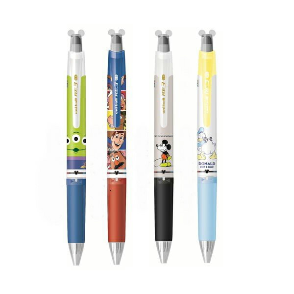 三菱 uni URE3-600 迪士尼0.5三色魔樂鋼珠筆 魔擦筆 摩樂筆