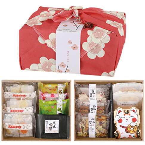 日本風呂敷雙層精選禮盒 2025年貨大街過年禮盒推薦-采唐茶菓日本風呂敷雙層精選禮盒