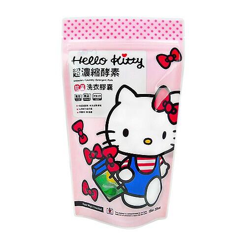 Hello Kitty 超濃縮酵素抗菌洗衣膠囊-雙色(15入)『STYLISH MONITOR』三麗鷗授權 D952454