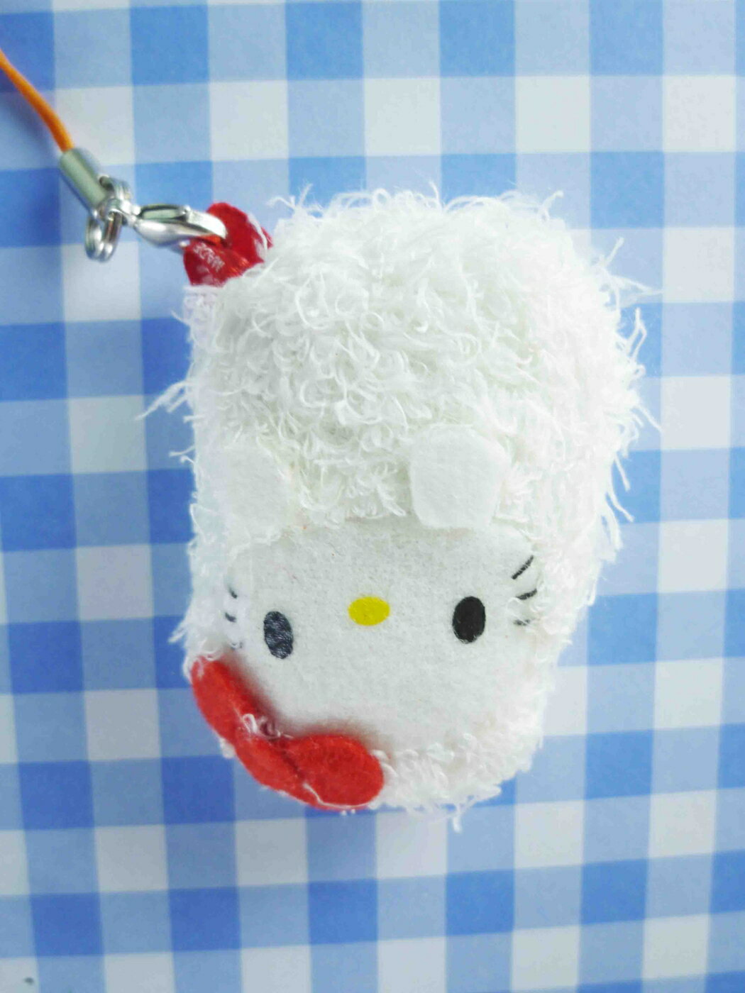 【震撼精品百貨】Hello Kitty 凱蒂貓 KITTY手機吊飾-壽司-白毛 震撼日式精品百貨